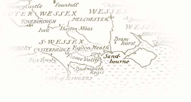 Thomas Hardy Sandbourne Map