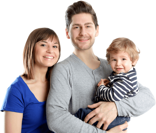 Young Couple with Child — Affordable Housing